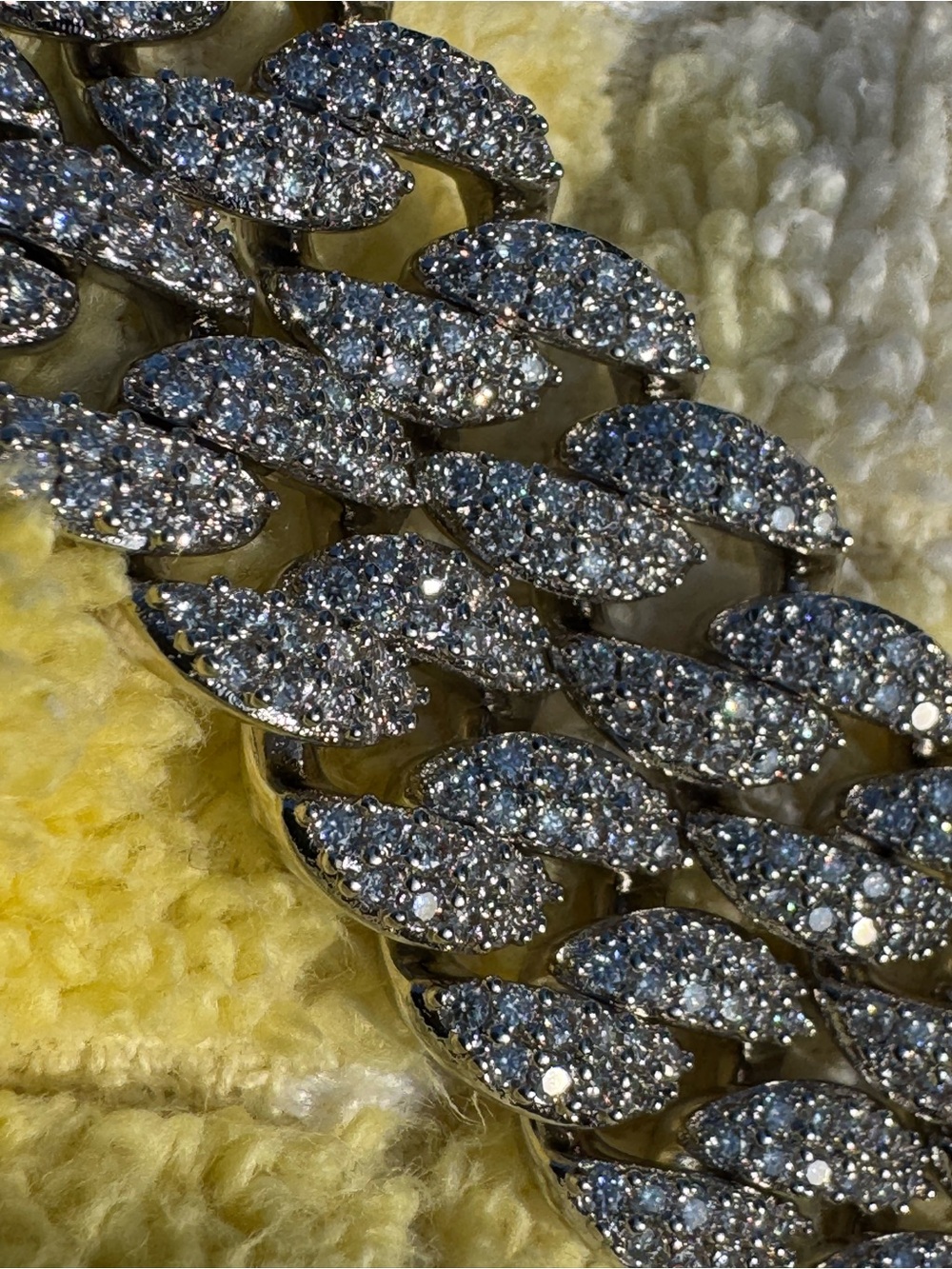 Pavé Cuban Link Bracelet - Sparkling Silver Tone
